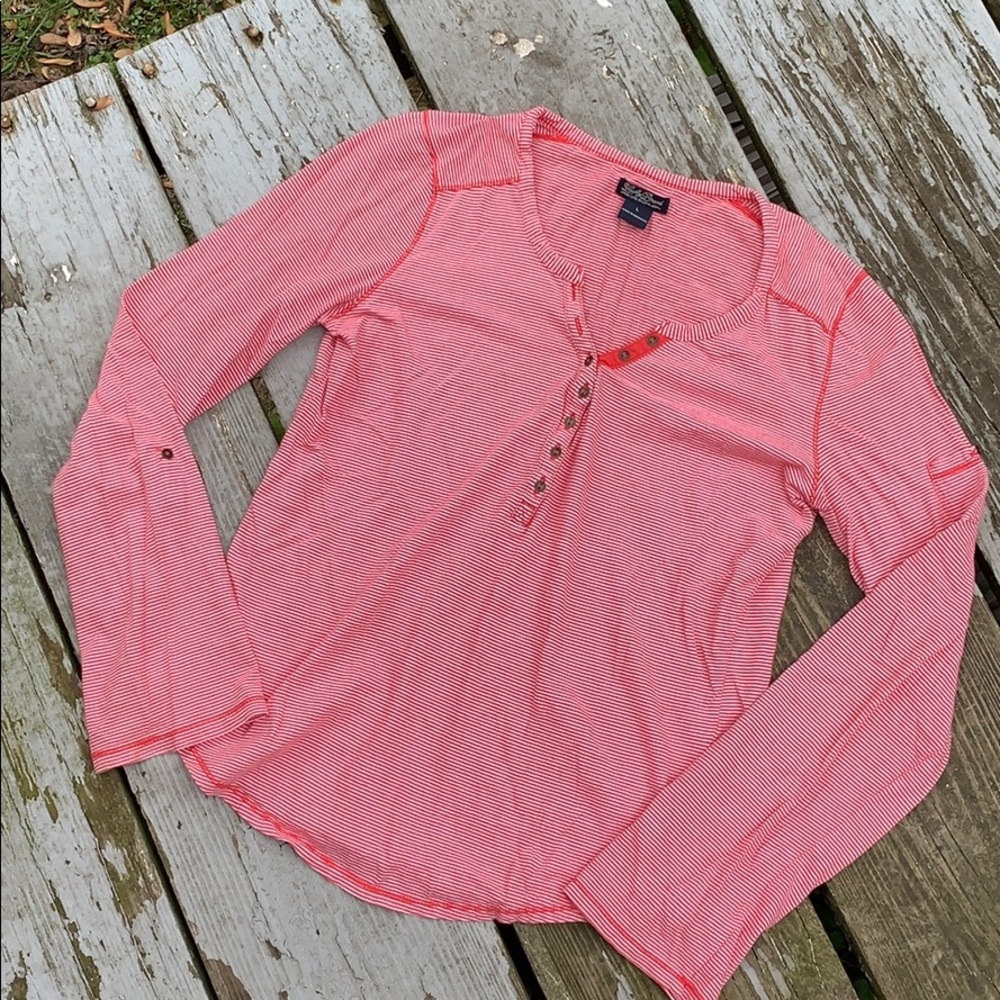 Lucky Long Sleeve Stripped Top Large